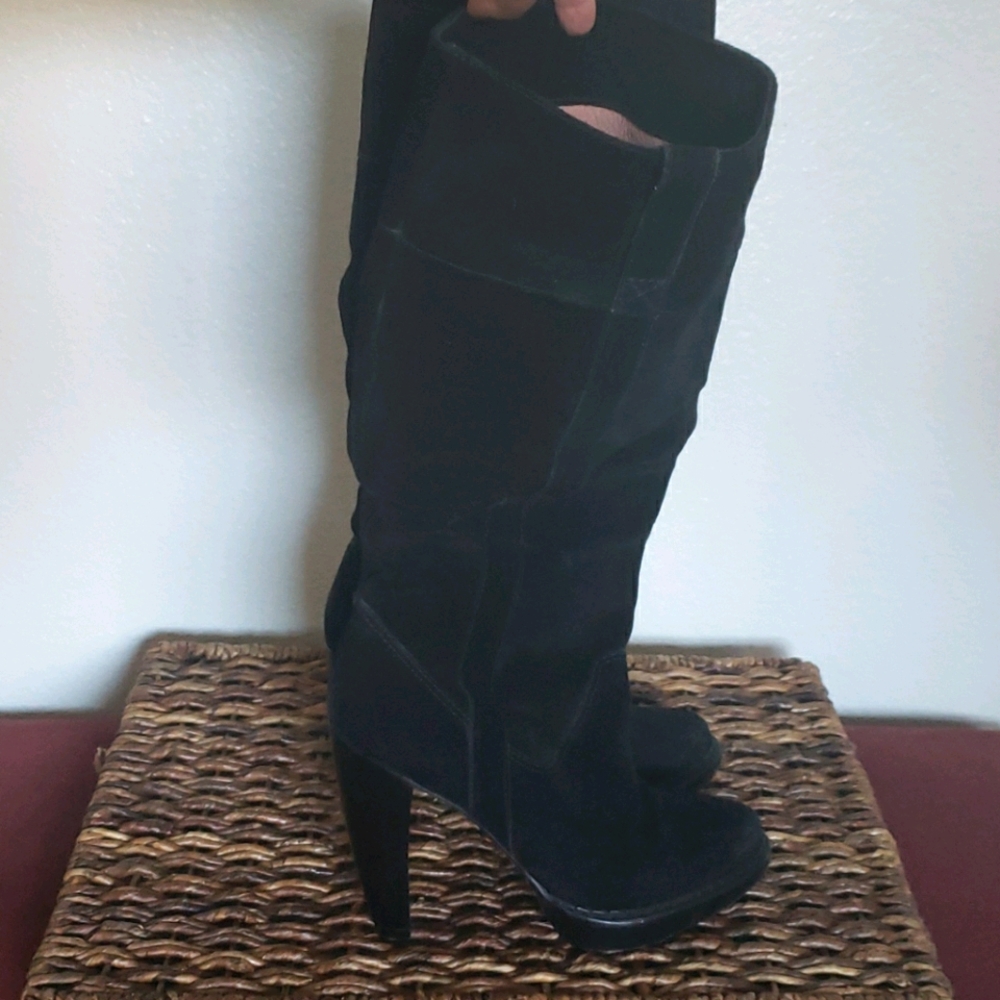 Michael Kors Suede "Lucille" Slouchy Boots
